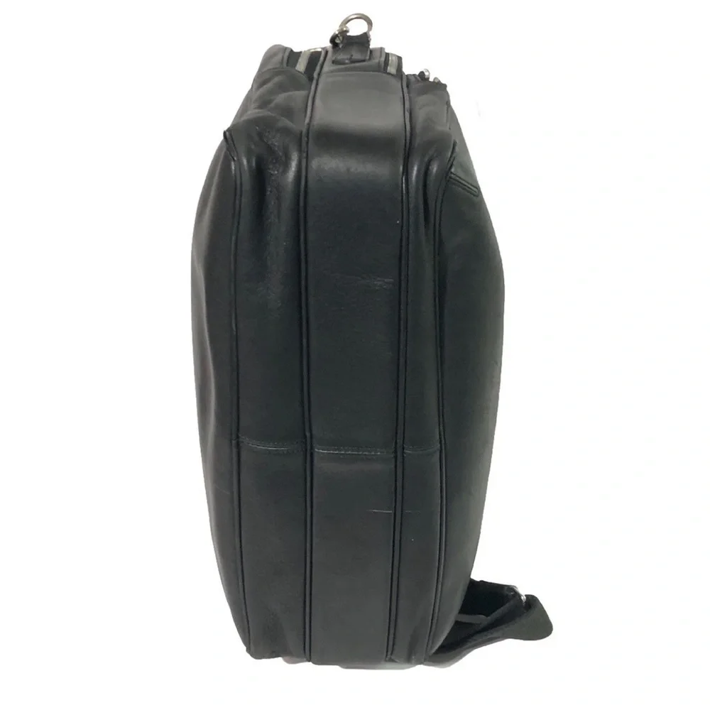 Coach Briefcase Black Leather H1S-5306 With Strap